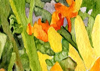 "Summer Sunburst" by Sherry Ackerman, Cottage Grove WI - Watercolor - SOLD